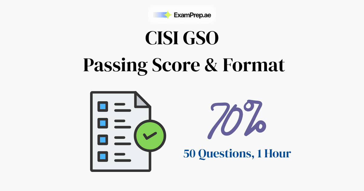 CISI GSO Passing Score & Exam Format 2026: Everything You Need to Know