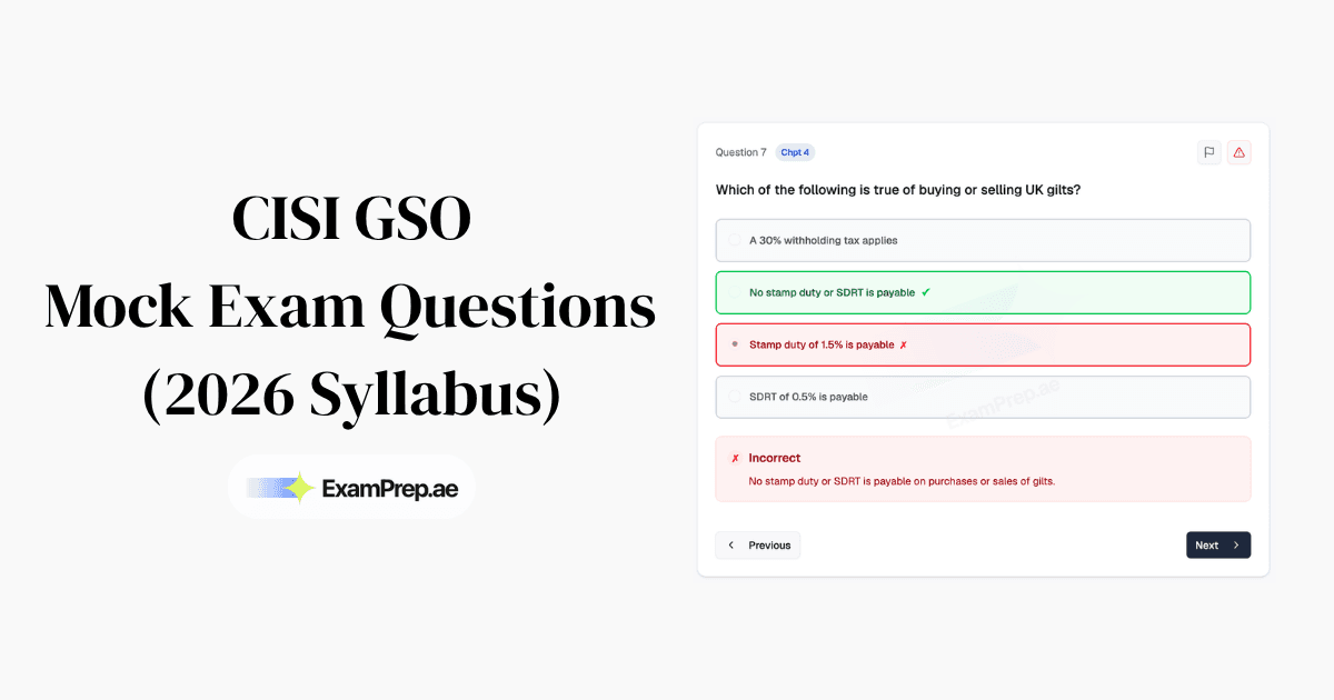 Free CISI GSO Mock Exam Questions & Answers (2026 Practice Test)